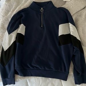 PINK quarter zip mock neck